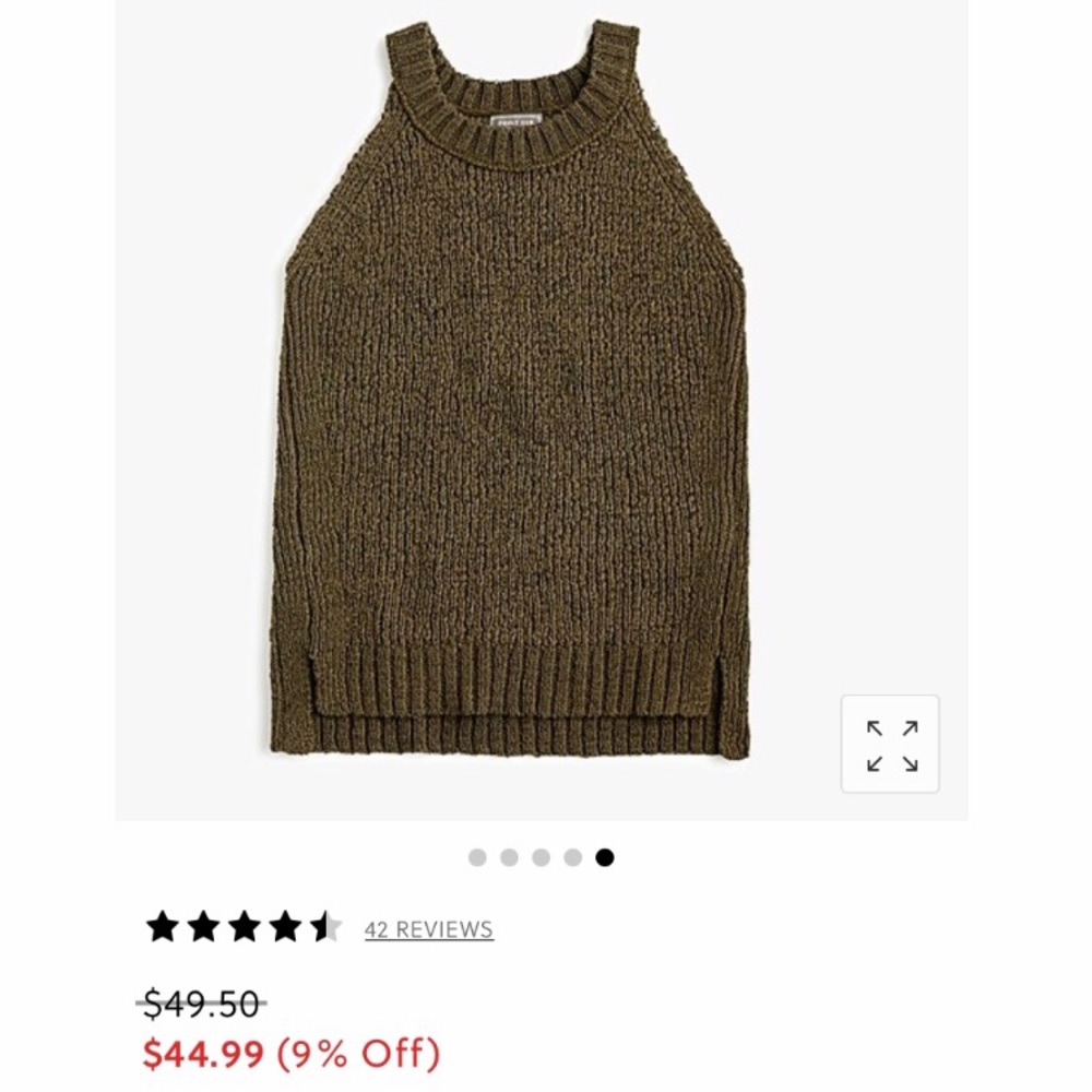 Jcrew sweater tank- NEW